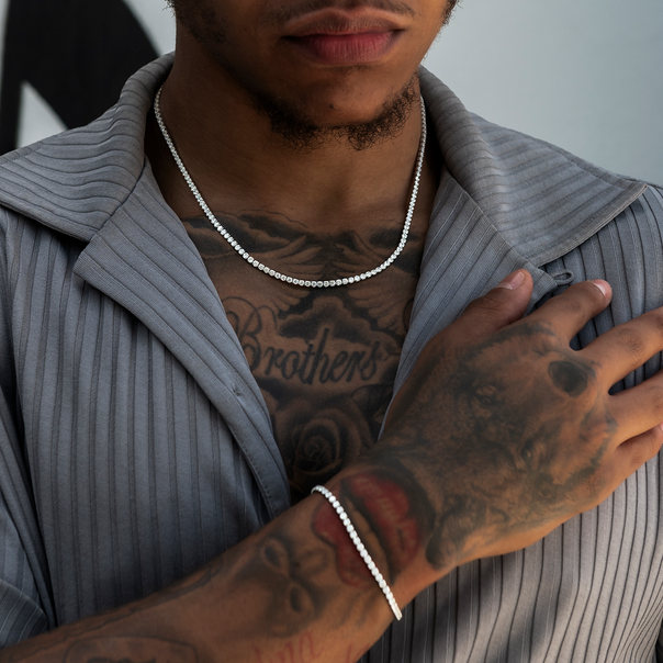 FrostWorld® Mens 18" Tennis Chain