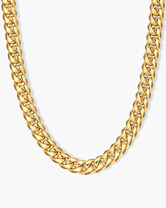 FrostWorld® 8mm Gold Cuban Link Chain
