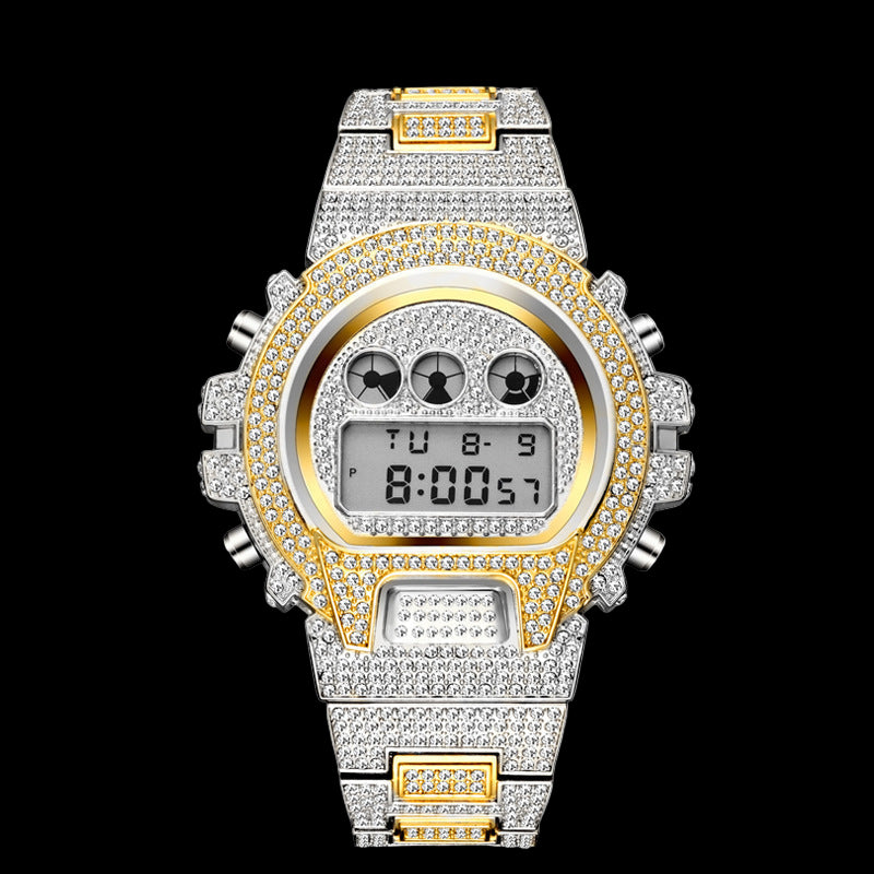 FrostWorld® Iced Out Glacier Shock Watch