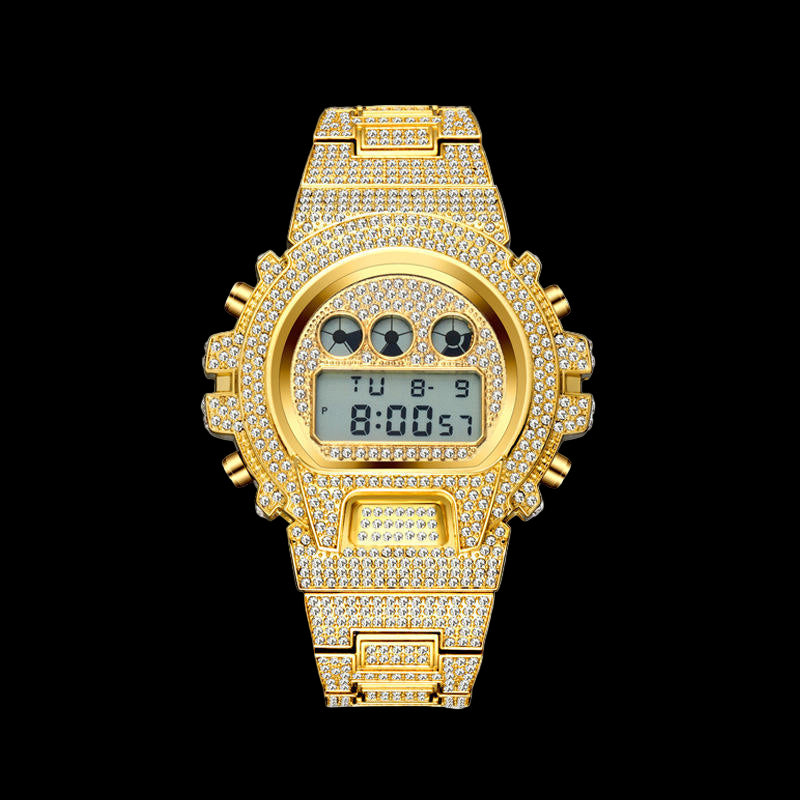FrostWorld® Iced Out Glacier Shock Watch