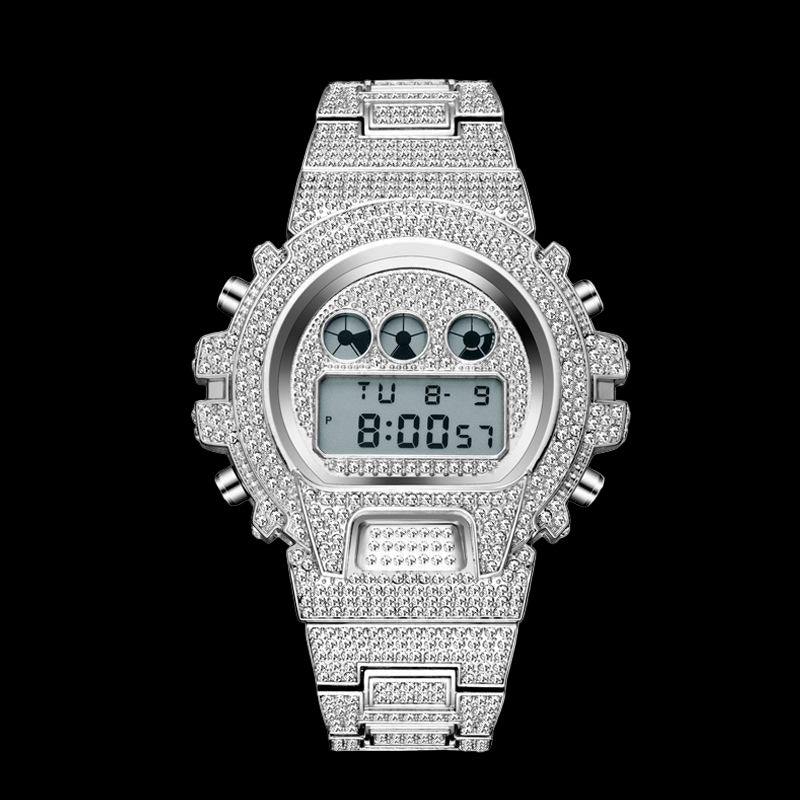 FrostWorld® Iced Out Glacier Shock Watch