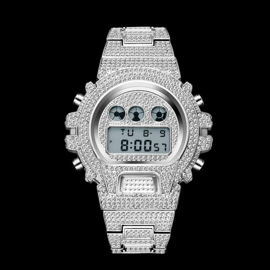 FrostWorld® Iced Out Glacier Shock Watch