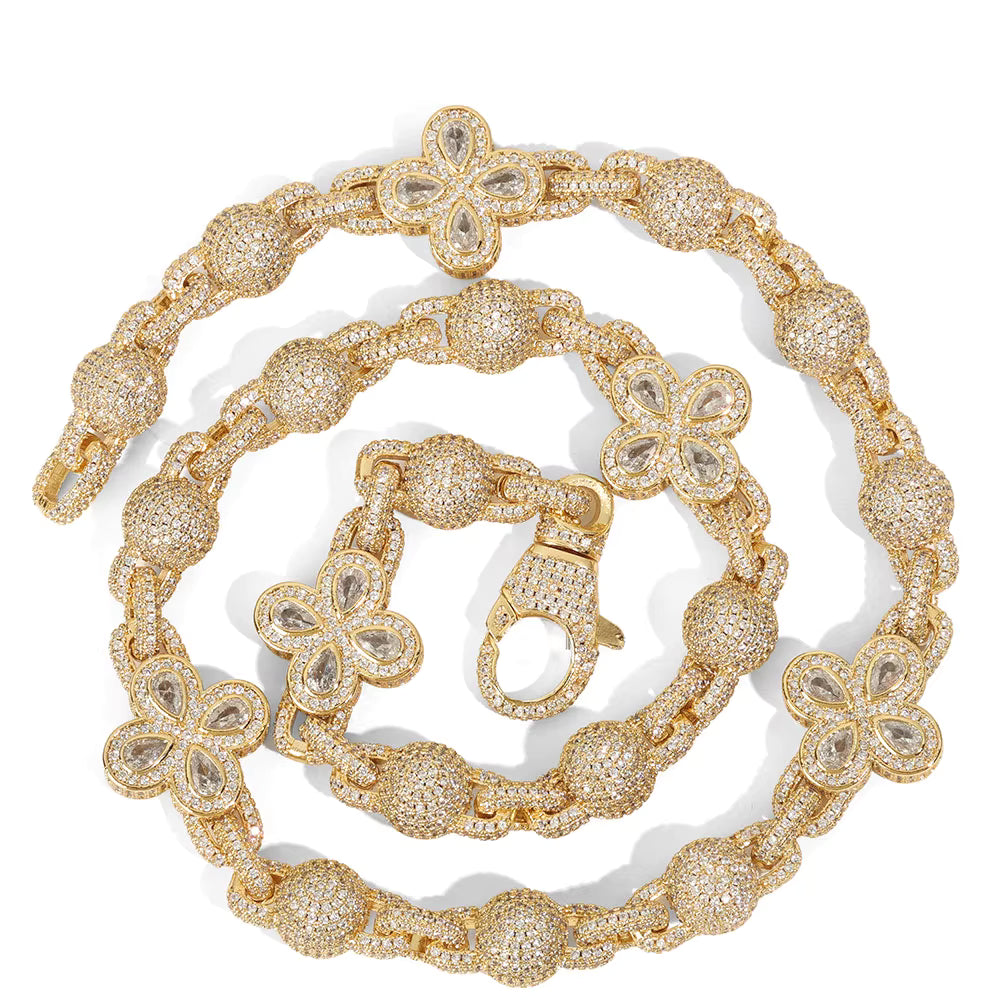 FrostWorld® Iced Out Clover Chain