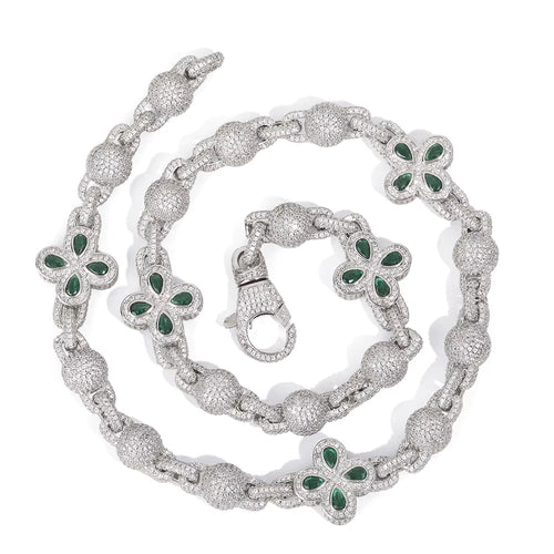 FrostWorld® Iced Out Clover Chain