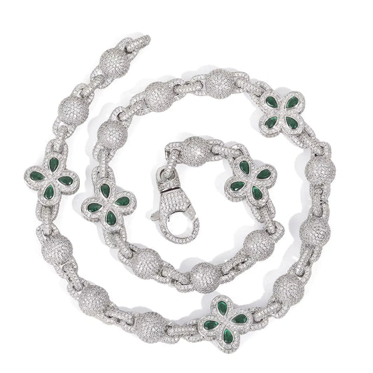 FrostWorld® Iced Out Clover Chain