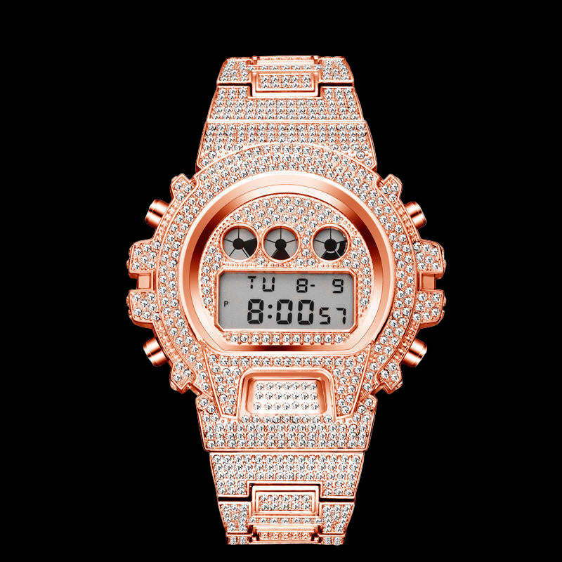 FrostWorld® Iced Out Glacier Shock Watch