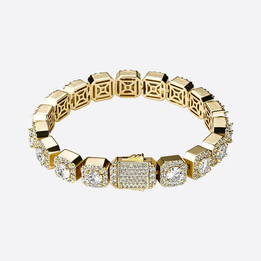 The FrostWorld® Diamond Cluster Link Bracelet