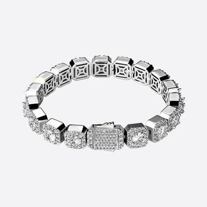 The FrostWorld® Diamond Cluster Link Bracelet